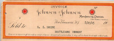 1905 Johnson & Johnson INVOICE New Brunswick NJ to G E Greene BRATTLEBORO VT picture