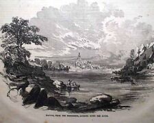 NAUVOO ILLINOIS Mormons Mormonism Latter-Day Saints Town PRINT 1854 Newspaper picture