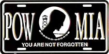 PATRIOTIC POW MIA YOU ARE NOT FORGOTTEN USA METAL LICENSE PLATE AUTO TAG #513 picture