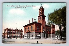 Claremont NH-New Hampshire, Opera House, National Bank, Vintage Postcard picture