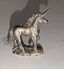 Vtg Pewter Fantasy Figurine Spoontiques Unicorn MR654 Mythical Miniature D & D picture