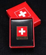 Schweiz Switzerland Swiss World House of Switzerland Gold Tone Metal Lapel Pin picture