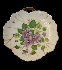 Vintage MCM Nasco Floral Trinket Candy Dish Hand Painted Porcelain Made in Japan picture