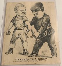Victorian Bufford Boston Advertising Card “Take Now This Ring” -Boston picture