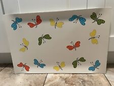Vintage Stotter Settings Tray/Platter, Melamine Plastic  Butterflies, 20”x 13”. picture