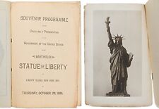 1886 Statue of Liberty Dedication Booklet picture