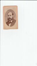 CDV C.W. PHOTOGRAPHER GREAT AD VICTORIAN GENTLEMAN LONG BUSY SIDEBURNS, MUSTACHE picture