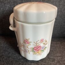 FTDA White Vintage (80’s) Canister In Ceramic With Lid And Spoon picture