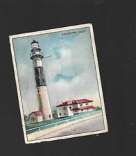 1911 Hassan Light House Series Absecon Light Cigarette Card picture