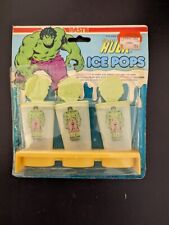 THREE Sets of INCREDIBLE HULK ICE POPS 1979 Nasta - Marvel - Never Used w/Stands picture