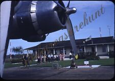 Aircraft Engine Airport Trindade 35mm Slide 1950s Red Border Kodachrome picture