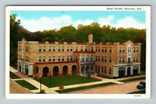Harrison AR-Arkansas, Hotel Seville, Aerial Exterior Vintage Postcard picture