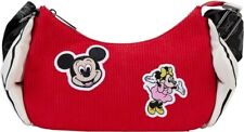 Loungefly Disney 100 Mickey And Minnie Classic Gloves Crossbody Bag 10”W x 7”H x picture