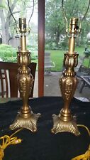 Vintage Oxford Brass Lamps ( Pair) 30 Inches picture