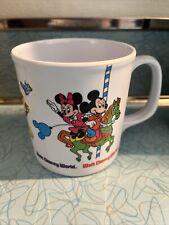 Vintage 90’s Walt Disney Collectible Melamine 10oz. Disney World Plastic Cup Mug picture