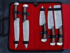 5 Pcs Custom Handmade Damascus Blade Kitchen/ Chef Knives Set | SW-510 | picture
