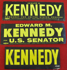 3 *Original* 1962 Senate Ted Kennedy Bumper Stickers  picture