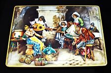 TIN 1600 Dutch Courtship painting TIN by Daher of England picture