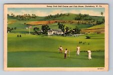 Clarksburg WV-West Virginia, Sunny Croft Golf Course, Vintage c1939 Postcard picture