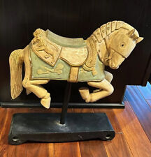 Vintage Carousel Romain Horse Figure Stand Base Figurine Statue Artwork 1970s picture