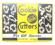 11 All Seasons Holidays Cookie Cutters Tin Original Veritas Vintage US Seller picture