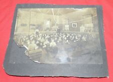 Vintage Cabinet card Photo of Classroom - at Cayuga St. School - NY? picture