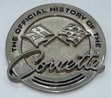 Franklin Mint The Official History Of The Corvette Medallion from Display Shelf picture