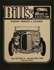 Bill’s Rod & Custom Suspension & Accessoriy Springfield OH Vintage Print Ad 1978 picture