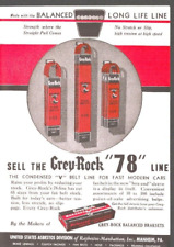 1936 Print Ad Grey-Rock 78 V belt Line For Fast Modern Cars picture