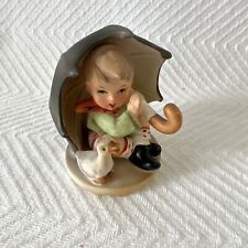 Vintage Arnalt Creation 3727 Boy with Umbrella and Goose Ceramic Figurine 3.25
