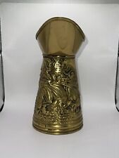 Vintage Peerage Brass Embossed Pitcher Made in England, Maker Mark Present, Pub picture