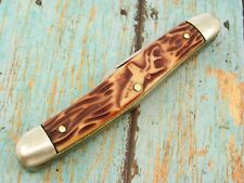 VINTAGE ULSTER USA 50D STAG ART JIGGED DELRIN FOLDING POCKET KNIFE KNIVES TOOLS picture