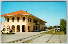 c1960s Railroad Station Charlotte Harbor Florida Boca Grande Vintage Postcard picture