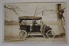 Early Automobile RPPC Real Photo Postcard - Des Moines River c.1914 - Iowa picture