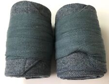  WWI FRENCH M1915 INFANTRY BLUE WOOLEN CUT PUTTEES LEGGINGS WRAPS- picture