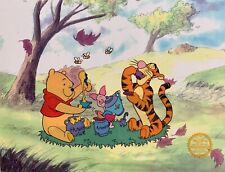 Disney WINNIE THE POOH TIGGER PIGLET Limited Edition Sericel Animation Art Cel picture