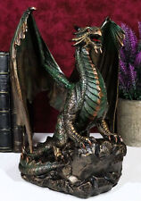 Ebros Lord of The Skies Roaring Rust Fire Dragon Figurine 9
