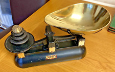 *** Beautiful Vintage Avery Kitchen Scales with Brass & Cast Iron Weights *** picture