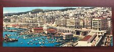 Vintage Algiers Harbor Algeria Africa Color Panoramic Print 21” X 8”  picture