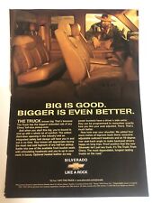 1998 Silverado Vintage Print Ad Advertisement pa8 picture