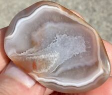 1.1 oz Lake Superior Agate Polished Feather Banded Floater picture
