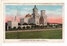 Vintage 1935 White Border Postcard AZ San Xavier Del Bac Near Tucson-TT1 picture