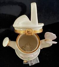 Lenox Treasures Sunshine & Sprinkles Water Can Trinket Box w/ Charm~1st Issue picture