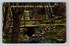 Canobie Lake NH-New Hampshire, Bridge Over Flume Road, c1910 Vintage Postcard picture
