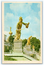 c1950's Petrodvorets Statue of Perseus Saint Petersburg Russia Postcard picture