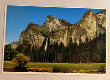 VINTAGE BRIDAL VEIL FALLS FROM THE VALLEY YOSEMITE NAT'L PARK CA picture