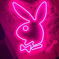 Playboy Neon Sign LED Lamp Wall Decor Bunny Neon Light Bedroom Man Cave Bar Shop picture