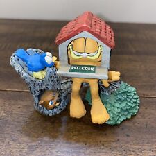 1993 Danbury Mint Garfield Figurine “Open House” Birdhouse, Jim Davis picture