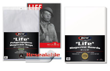 (10 Pack) BCW Life Magazine Bags (Resealable) and Life Magazine Boards picture