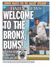 WELCOME TO BRONX BUMS AARON JUDGE YANKEES WELCOME DODGERS NY DAILY NEWS 6/7 2024 picture